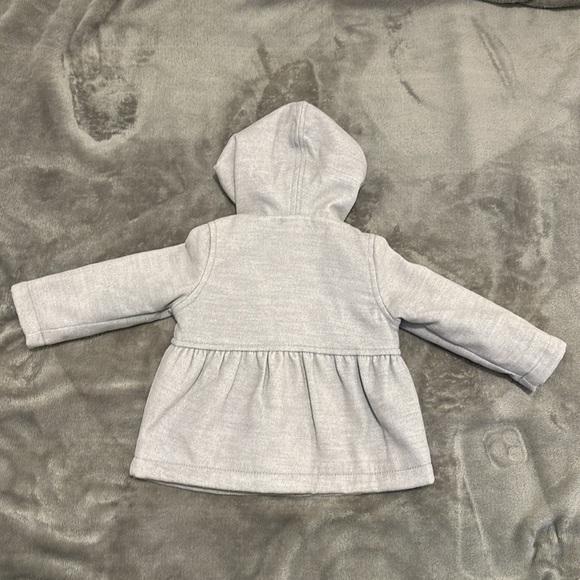 Gray Old Navy hooded Pea Coat Size 6m-12m - Picture 2 of 5